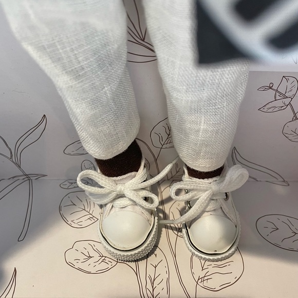 New!  Harperlman Handmade 14” Linen Doll Petite Collection Yumi Target - Picture 8 of 8